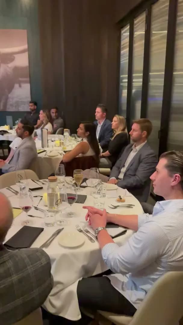 A full table turned toward the front of the room
