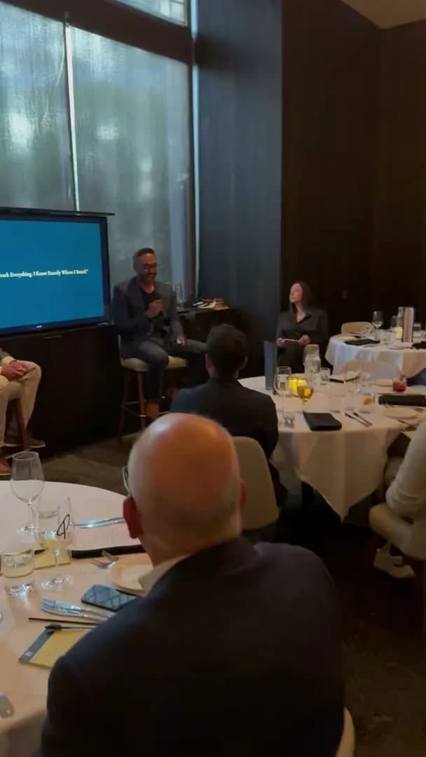 A wide view of the room as the next theme is introduced